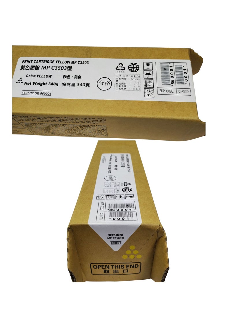 Z-Black Compatible Toner Cartridge for Ricoh MP-C3003 C3503 C3004 C3504 ( YELLOW ) - Image 2