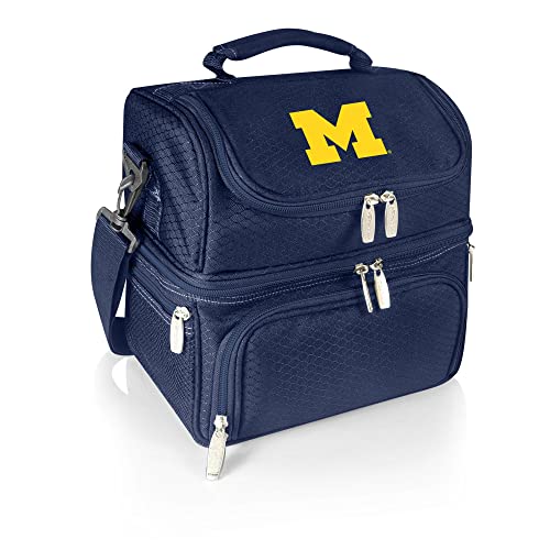 PICNIC TIME NCAA Michigan Wolverines Pranzo Insulated Lunch Tote, Navy (512-80-138-344-0) - Image 1