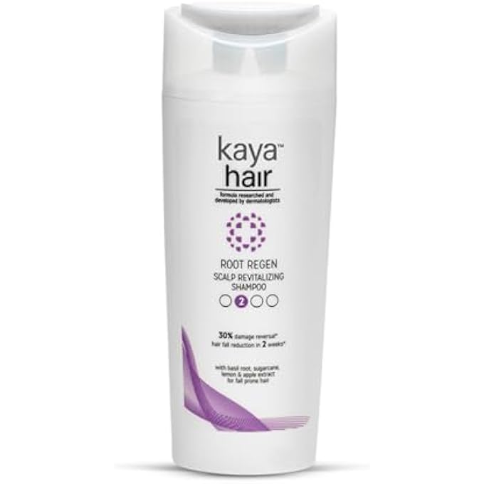 Kaya Clinic SCALP REVITALIZING SHAMPOO, REDUCES HAIR FALL, CONTAINS BASIL, SUGARCANE, LEMON, APPLE EXTRACTS 225ML - Image 2
