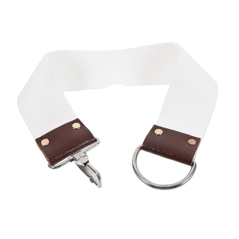 Canvas Razor Strop Portable Barber Sharpening Tool with Hanging Buckle for Daily Use - Image 1