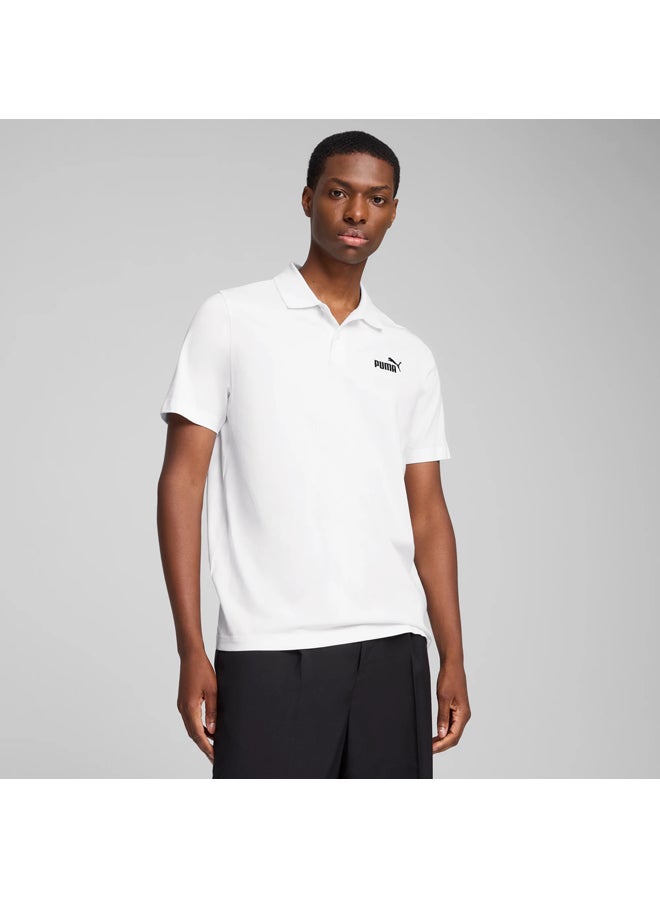 PUMA ESS No. 1 Logo Jersey Polo - Image 3