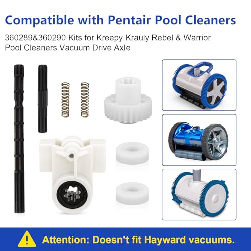 ALOCS 360289 Left Drive Kit & 360290 Right Drive Kit Pool Cleaner Bearings Tune Up Kit for Pentair Kreepy Krauly Rebel & Kreepy Krauly Warrior Pool Automatic Suction Cleaners/Vacuum Drive Axle Assembly - Image 2