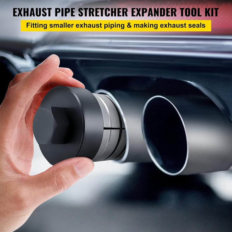 VEVOR Exhaust Pipe Stretcher Kit 1-5/8" to 4-1/4" Pipe, Exhaust Pipe Expander Kit for Tail Pipe Tube, Exhaust Pipe Expander Tool w/Storing Case, 7 Pcs Pipe Expander, Exhaust Stretcher - Image 2