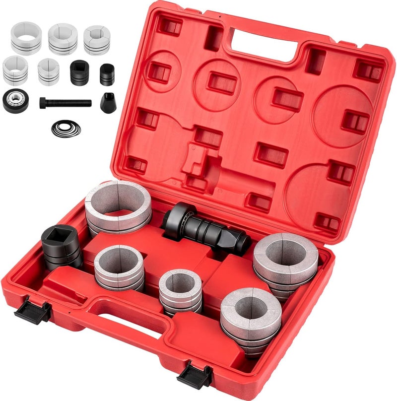 VEVOR Exhaust Pipe Stretcher Kit 1-5/8" to 4-1/4" Pipe, Exhaust Pipe Expander Kit for Tail Pipe Tube, Exhaust Pipe Expander Tool w/Storing Case, 7 Pcs Pipe Expander, Exhaust Stretcher - Image 1