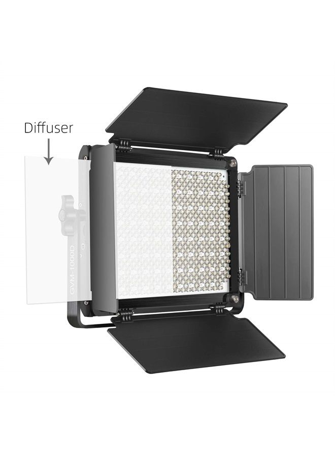 GVM Great Video Maker GVM RGB LED Video Light, Photography Lighting with APP Control, 1000D Video Lighting Kit for YouTube Studio, 3 Packs Led Panel Light, 3200K-5600K, 8 Kinds of The Scene Lights, CRI 97 (3 Packs 1000D) - Image 3