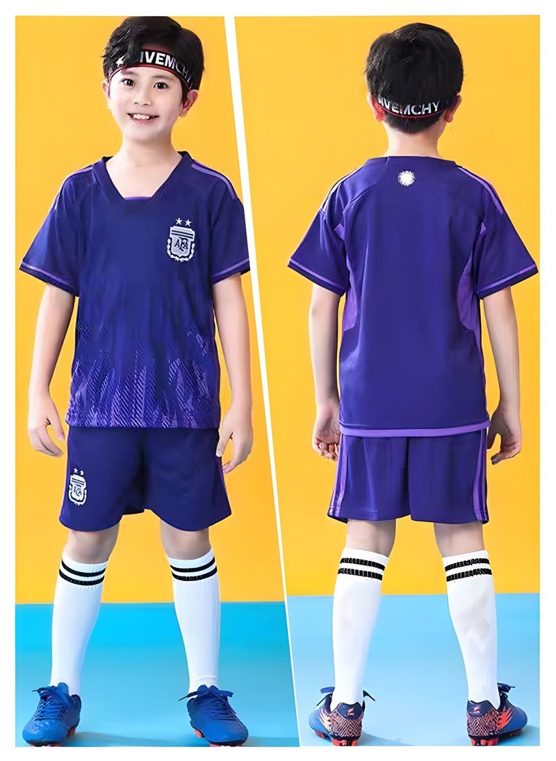 GROIC Messi Jersey #10 Soccer T Shirt and Shorts,Football Jersey for Kids,Football Suits,Football Jersey Set  - Image 5