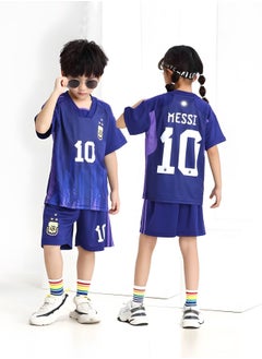 GROIC Messi Jersey #10 Soccer T Shirt and Shorts,Football Jersey for Kids,Football Suits,Football Jersey Set  - Image 2