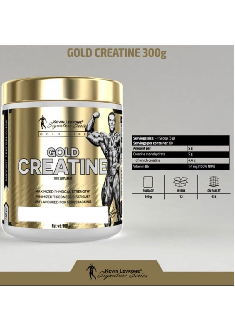 KEVIN LEVRONE - Gold Creatine for Muscle Mass Increase by Kevin Levrone - 300g 60 servings - Image 1