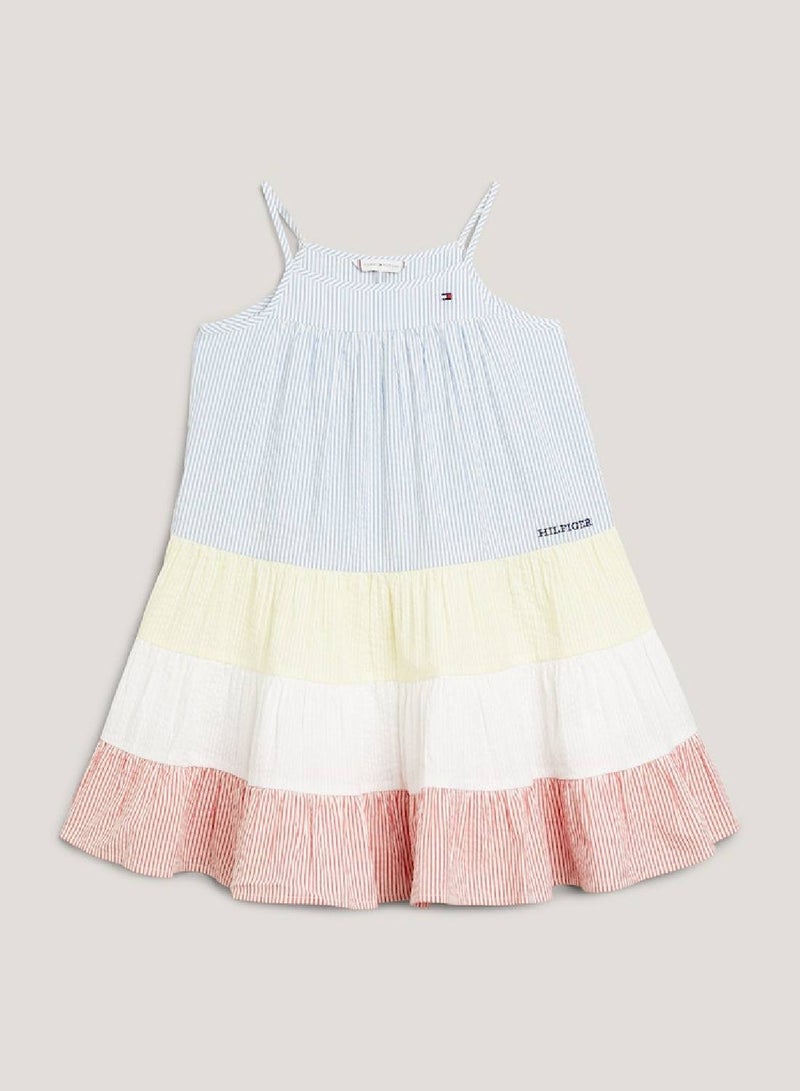 TOMMY HILFIGER Striped Tiered Dress - Image 2