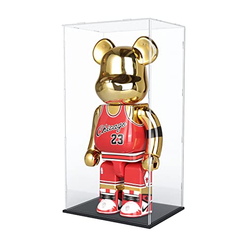 Choowin 29 inch Tall Acrylic Display Case for Lego Space Launch System 10341 Thickened Clear Acrylic Display Cases for Collectibles Figures Doll Bearbrick 1000 Assemble Dustproof Display BoxBlack - Image 1