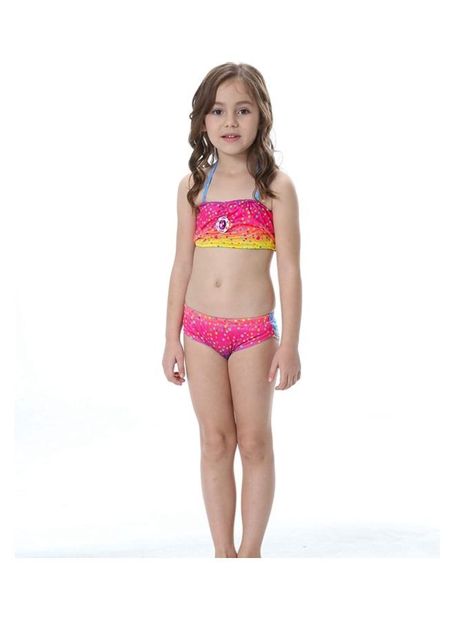 NIBEMINENT 4-Piece Mermaid Themed Swimming Costume Set 140cm - Image 3