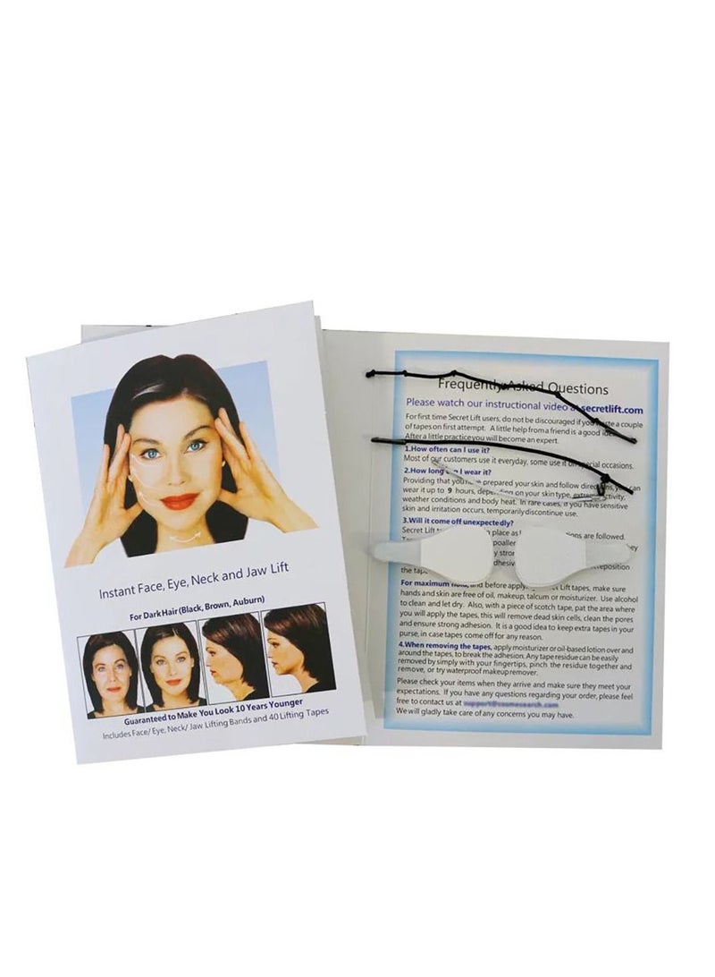 40 ورقة غير مرئية ملصقات شد الوجه رقيقة على شكل V - Image 1