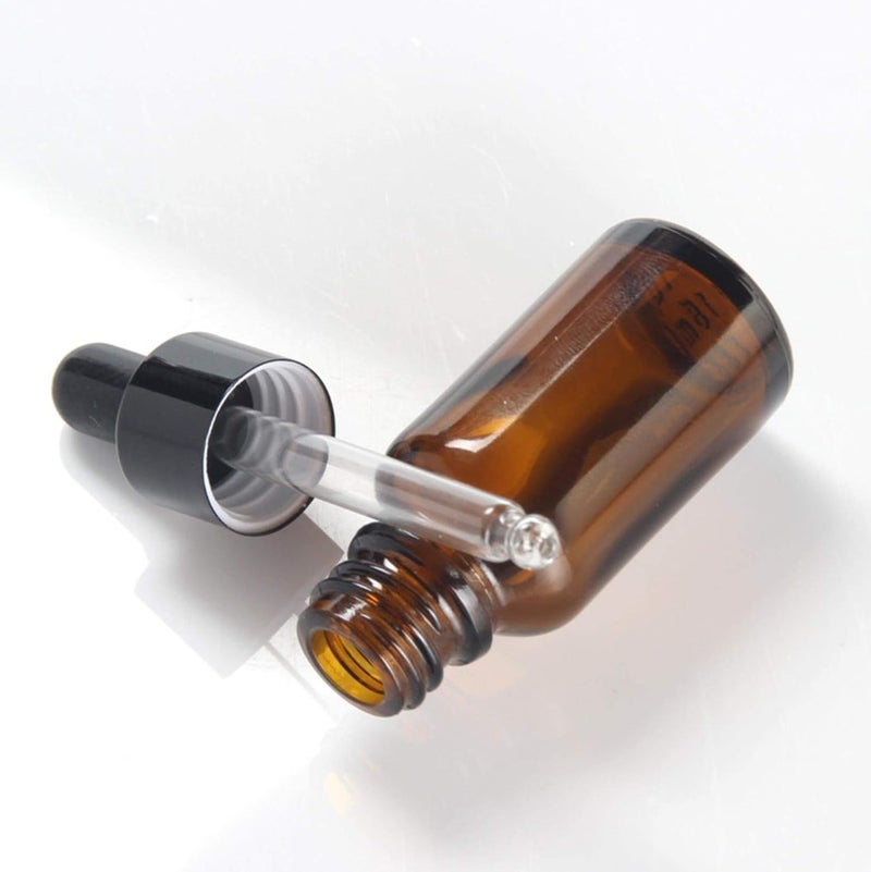 FUFU Empty Glass Dropper Bottles for Essential Oil/Other Liquids (2 Pieces,50ml) - Image 2