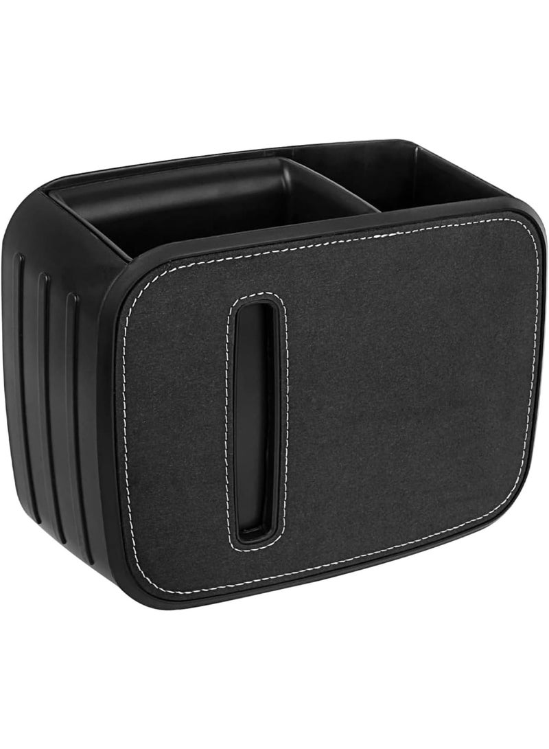 SOLARAE Car Back Seat Organizer, Back Organizer Compatible with Tesla Model 3 2017-2023 and Model Y 2019-2023, Multi-function Storage for Kids, for Travel, and Road Trips (Black) - Image 1