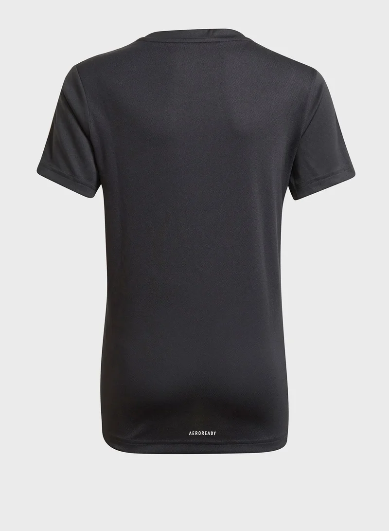 Adidas Youth 3-Stripes Logo T-Shirt