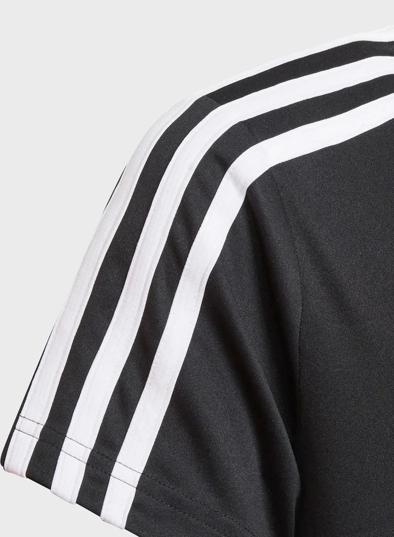 Adidas Youth 3-Stripes Logo T-Shirt