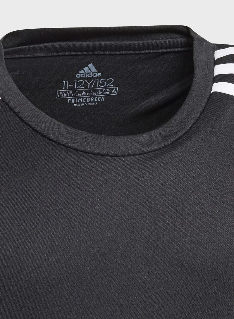 Adidas Youth 3-Stripes Logo T-Shirt