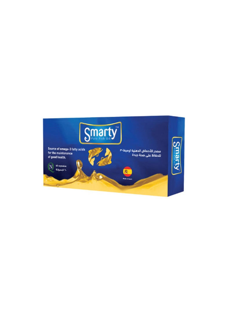 Noor AlQmar Smarty Pure Fish Oil To Boost General Health - 60 Capsules - Image 2