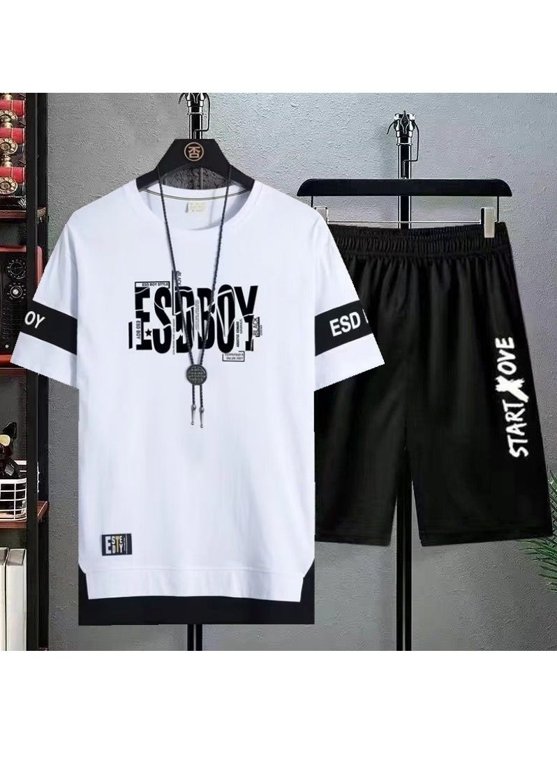 KUYING New Fashion Versatile Short Sleeve Set 