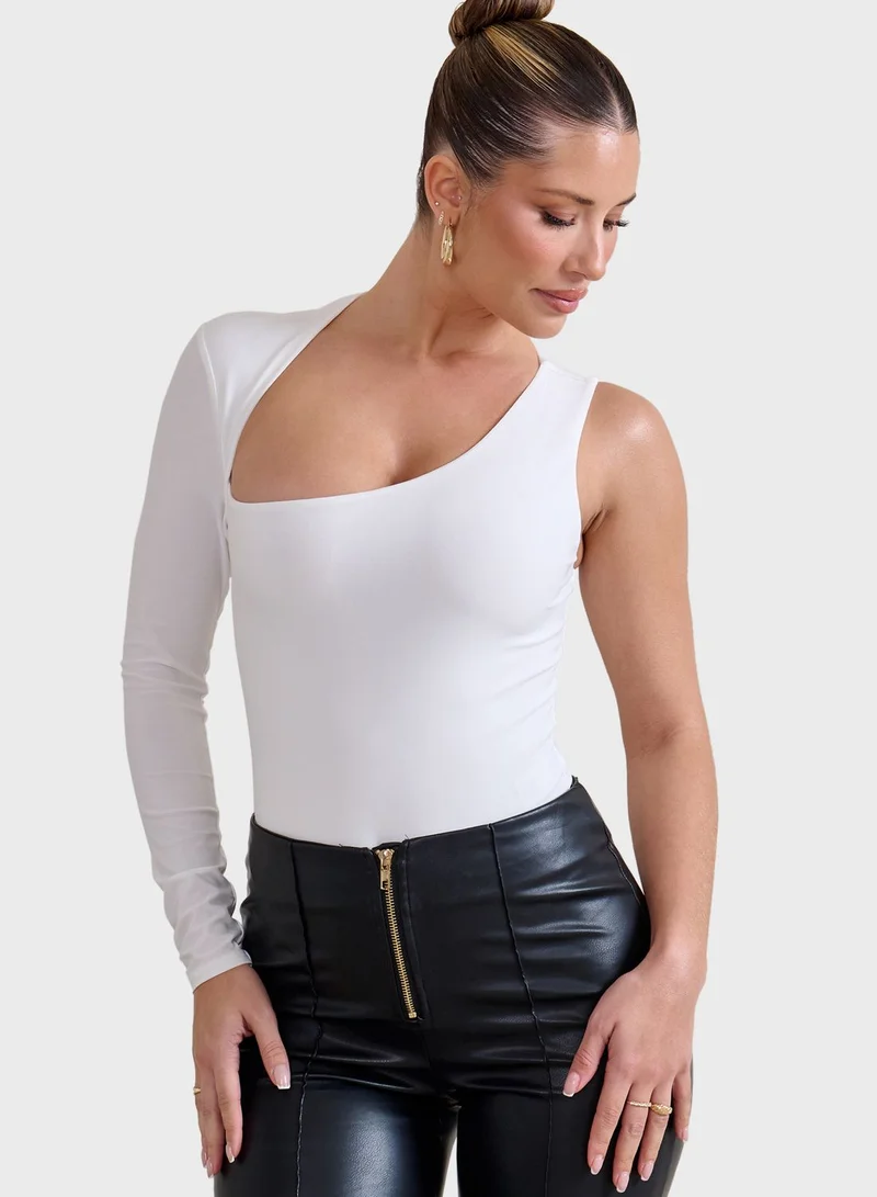 Club L London One Shoulder Cut Out Body