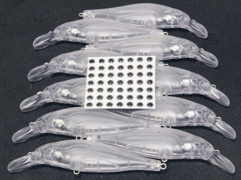 wLure 10 Blank Unpainted Minnow Crankbait Topwater Lipless Jerkbait Fishing Lures - Image 3