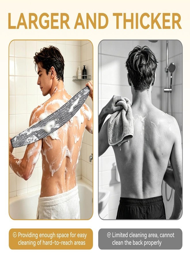 YILEST Blissal Exfoliating Shower Towel, 2-in-1 Dual-Sided Body Scrubber for Smooth Skin - Premium Face & Body Washcloth for All Skin Types - Image 4