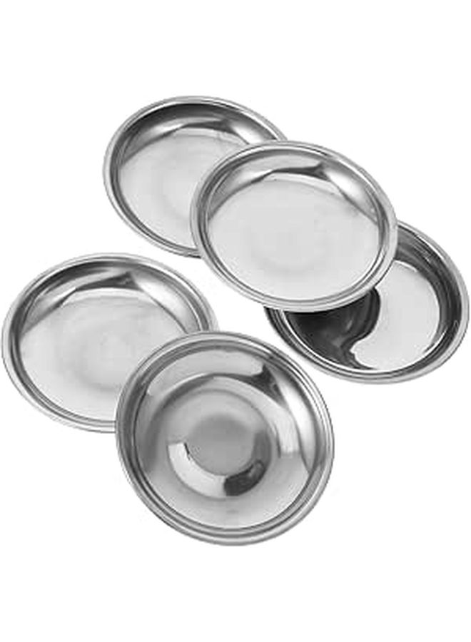 5 Thickened Disc Round Tray Chips And Dip Serving Dish Sauce Plate Soy Dipping Dishes - Image 1