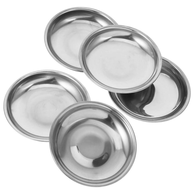5 Thickened Disc Round Tray Chips And Dip Serving Dish Sauce Plate Soy Dipping Dishes - Image 2