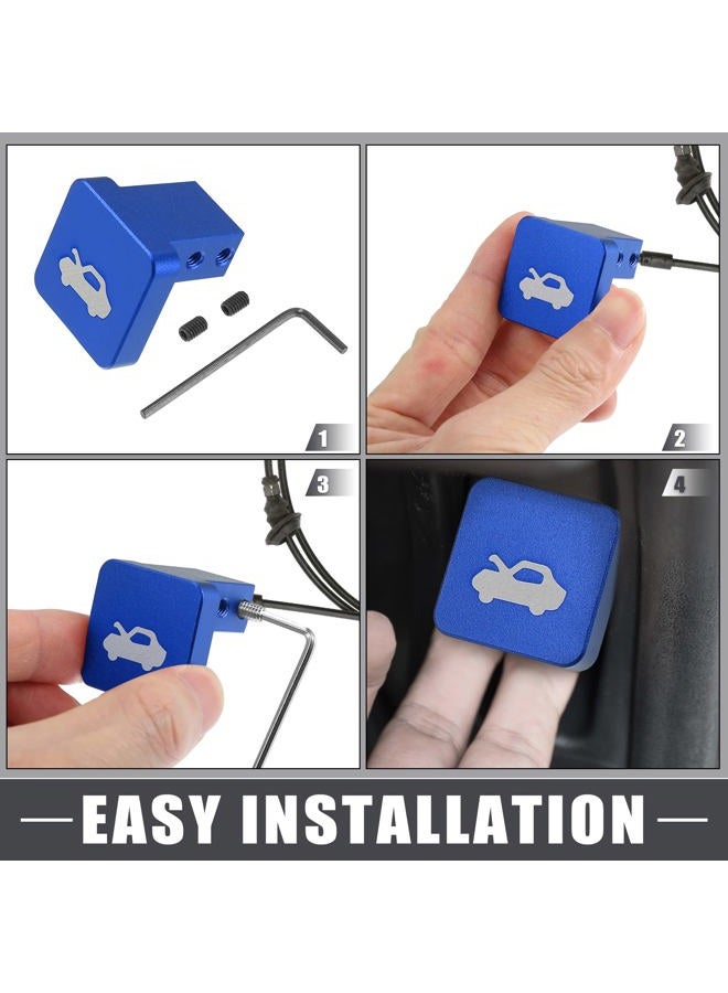 A ABSOPRO ABSOPRO Aluminum Alloy Blue Hood Latch Release Handle Repair Kit for Honda Civic 1996-2011, CR-V 1997-2006, Element 2003-2011, Ridgeline 2006-2014 - Image 5