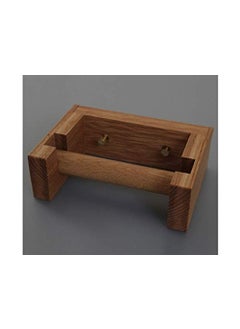 ODEJIA ODEJIA Wooden Toilet Paper Holder in Bathroom Toilet Paper roll Holder 1 Toilet Paper roll Hanger Wooden Brown Wall Toilet Roll Holder Rustic Solid Wood Tissue Holder  - Image 1