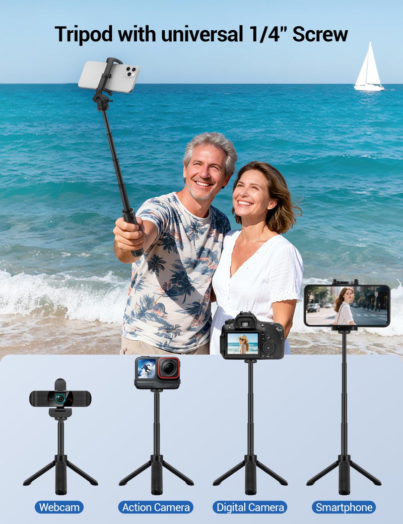 RUWBY QHD 2K Webcam with Built-in Dual Mics, Wide-Angle Lens, Privacy Cover, Tripod Stand, Autofocus Computer Camera, Plug and Play for Desktop PC or Laptop - Image 4