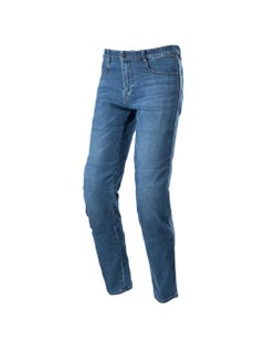 Alpinestars Radon Relaxed Fit Denim Motorcycle Riding Pants Rinse Blue
