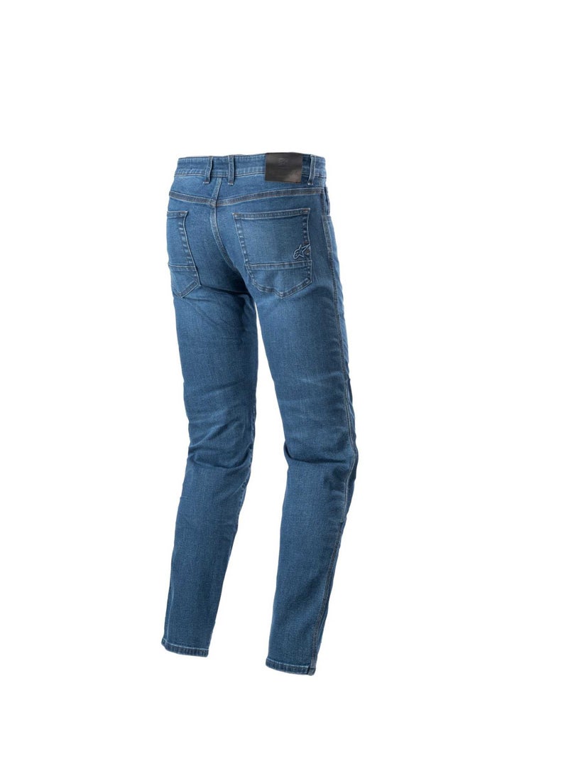 Alpinestars - Alpinestars Radon Relaxed Fit Denim Motorcycle Riding Pants Rinse Blue - Image 1