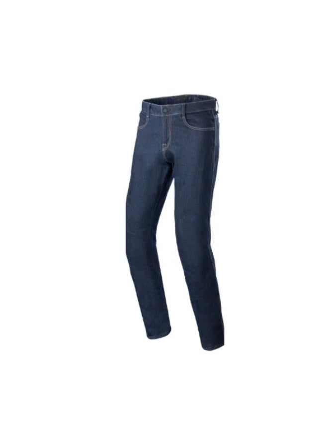 Alpinestars Radon Relaxed Fit Denim Motorcycle Riding Pants Rinse Blue - Image 2