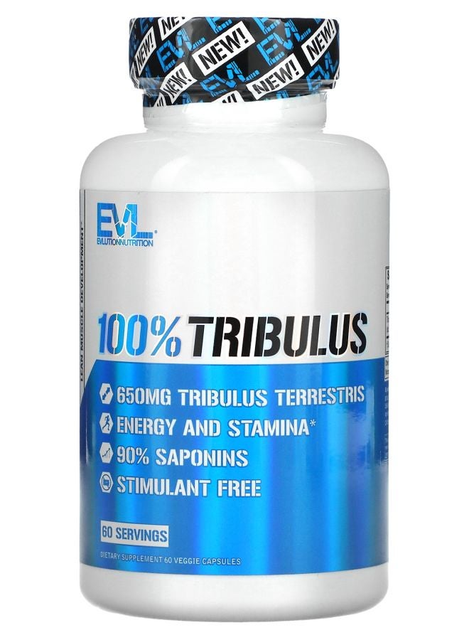 EVLUTION NUTRITION 100% Tribulus 60 Veggie Capsules
