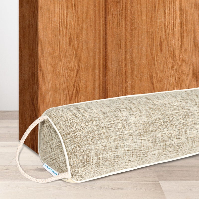 NABOWAN 38" Weighted Under Door Draft Stopper -Triangular Door Draft Blocker with Hook Loops for Easy Install, Save Energy, Home Room Essentials - Image 1