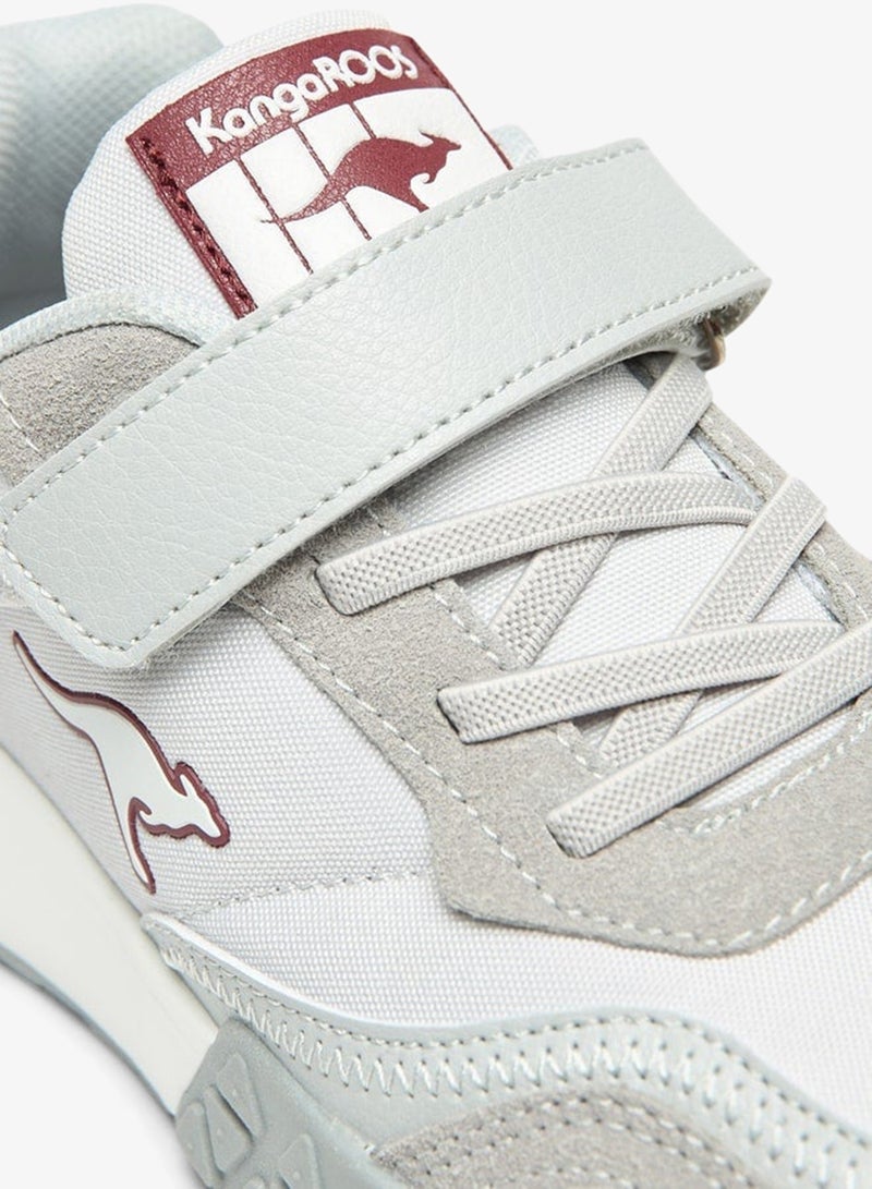 kangaROOS Boys' Logo Embossed Walking Shoes with Hook and Loop Closure - Image 5