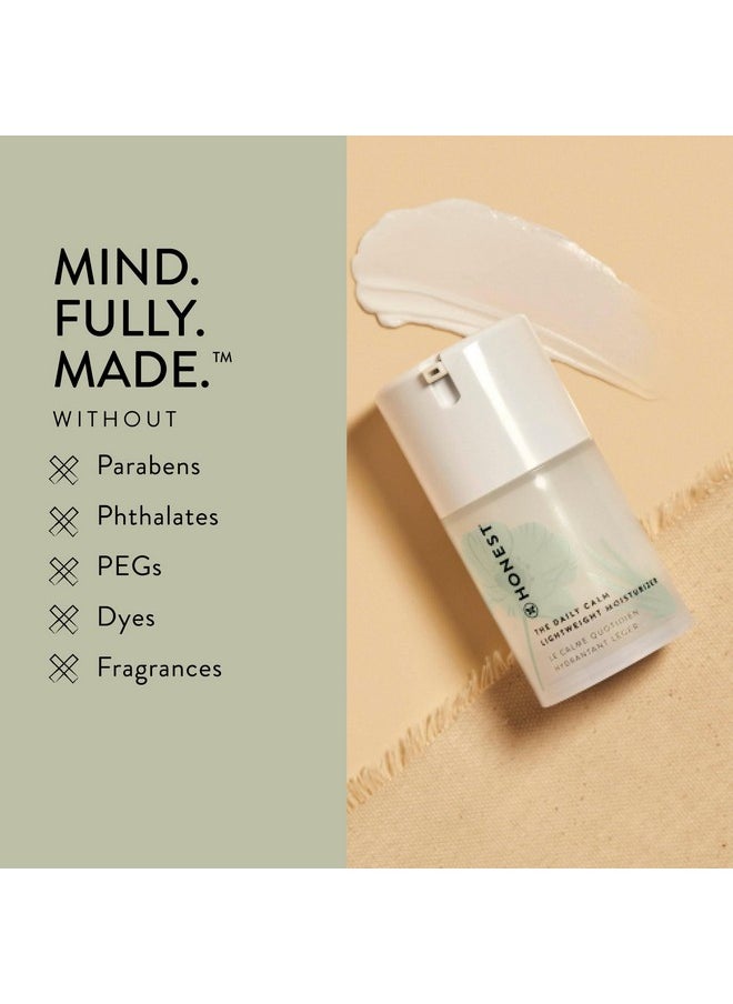 Honest Beauty Honest Beauty The Daily Calm Lightweight Moisturizer for Sensitive Skin | Hyaluronic Acid + Calming Phyto-Blend | EWG Verified, Vegan + Cruelty Free | 1.7 fl oz  - Image 3