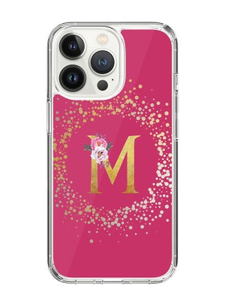 Classic Clear Case For iPhone 15 Pro, Hybrid Soft Case Thin Cover- Custom Monogram Initial Letter Floral Pattern Alphabet - M(Dark Pink Rose) - pzsku/Z872E18D24543C350D509Z/45/_/1704350774/100f83e0-5f61-477a-bb86-5600b3d98c5e