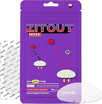 AVARELLE Nose Patch Pore Oil Control Hydrocolloid Pore Strips for Nose Pore Oil Blackhead Pimples and Zits Large Pore Oil Absorbing Nose Strips for Overnight 16 PATCHES - Image 1
