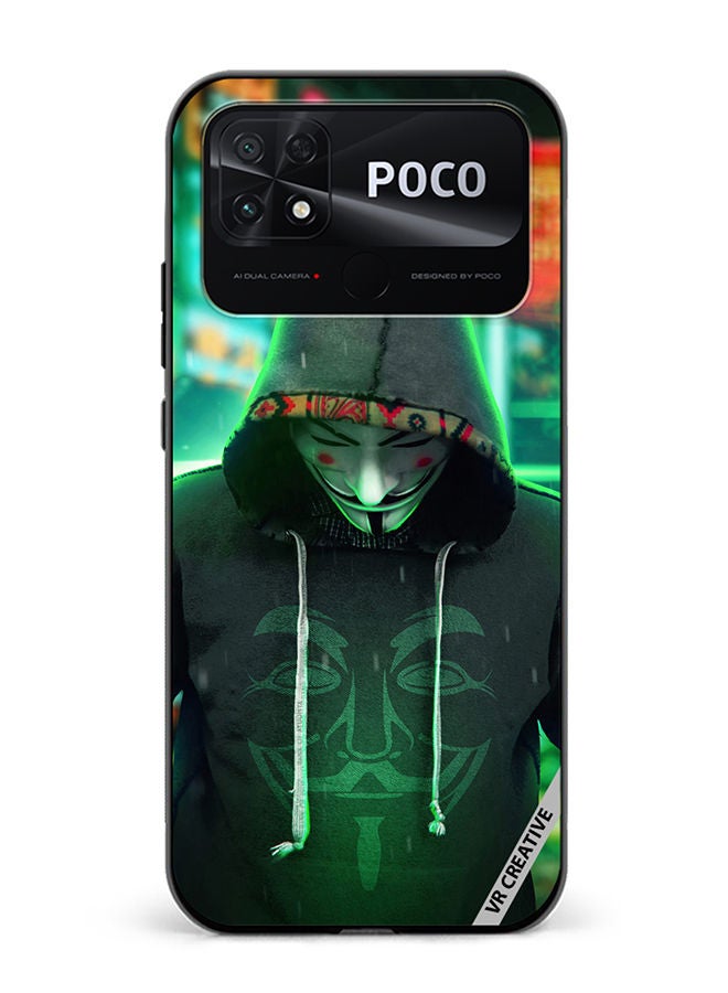 VR CREATIVE Protective Case Cover For Xiaomi Poco C40 Joker Mask In Joker Jacket Design Multicolour - Image 1