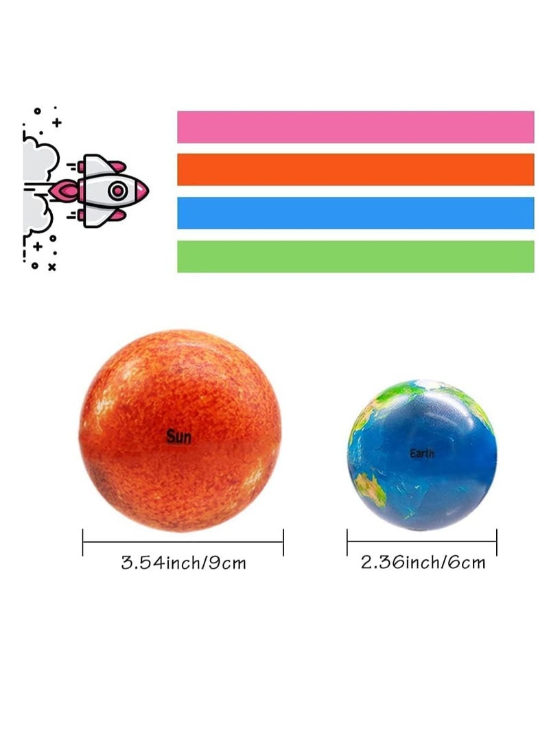 Generic - 10 Pieces Solar System Stress Balls,Planets and Space Educational Toys,Anger Management Toys,Stress Relief Sensory Balls for Party Favors - Image 1