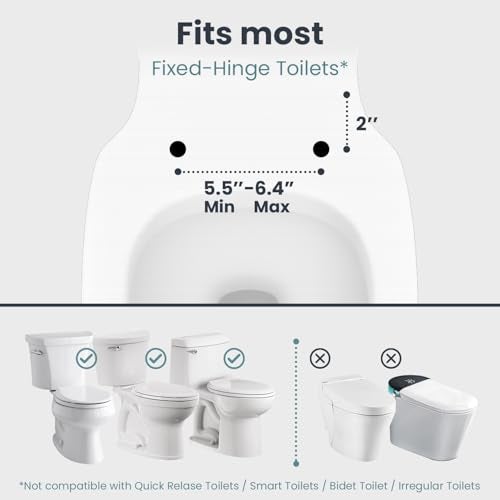 PELEGON Toilet Safety Rails (250lb) - Adjustable Toilet Safety Rails, Toilet Bar for Elderly Adults, Toilets Rails for Seniors, Toilet Seat with Handles for Elderly & Disabled Toilet Grab Bar - 1 Pack - Image 2