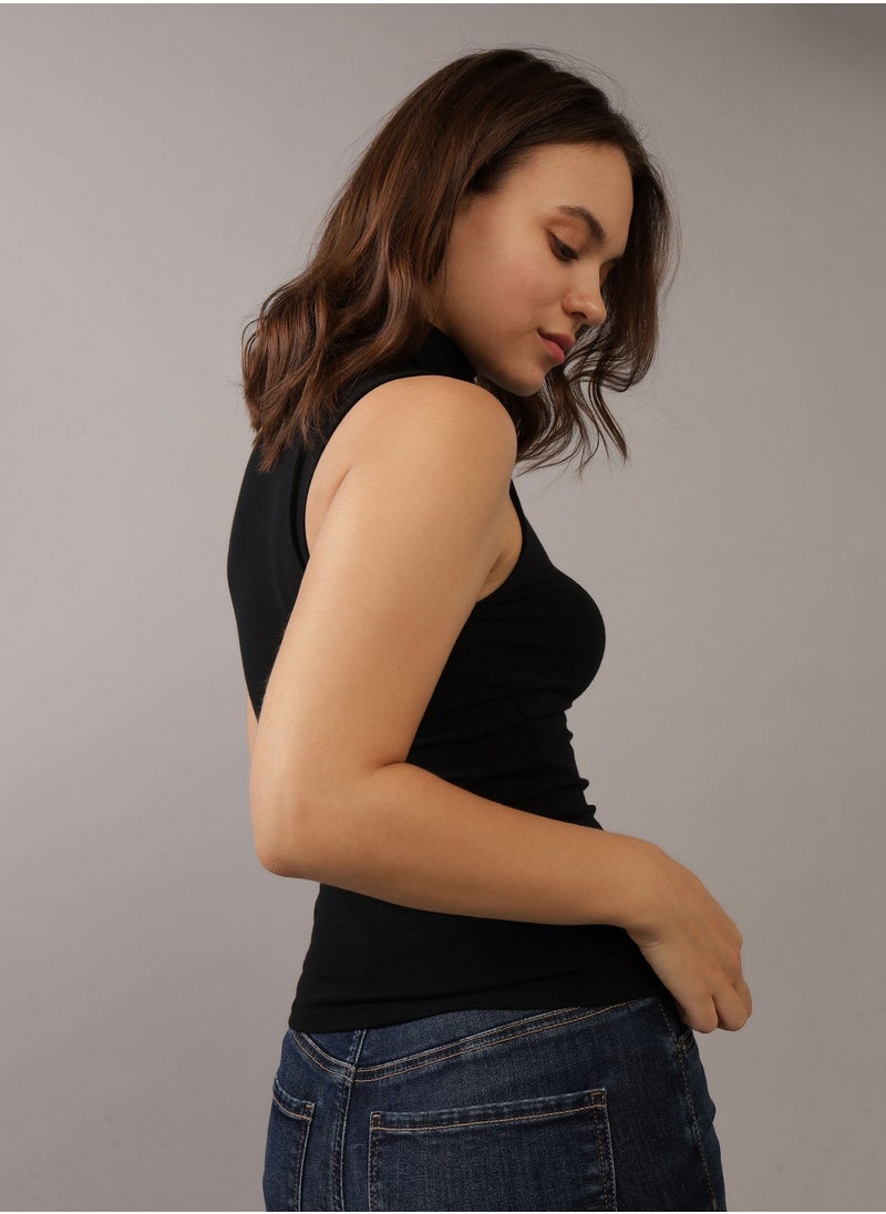 American Eagle - AE Mock Neck Tank Top - Image 1