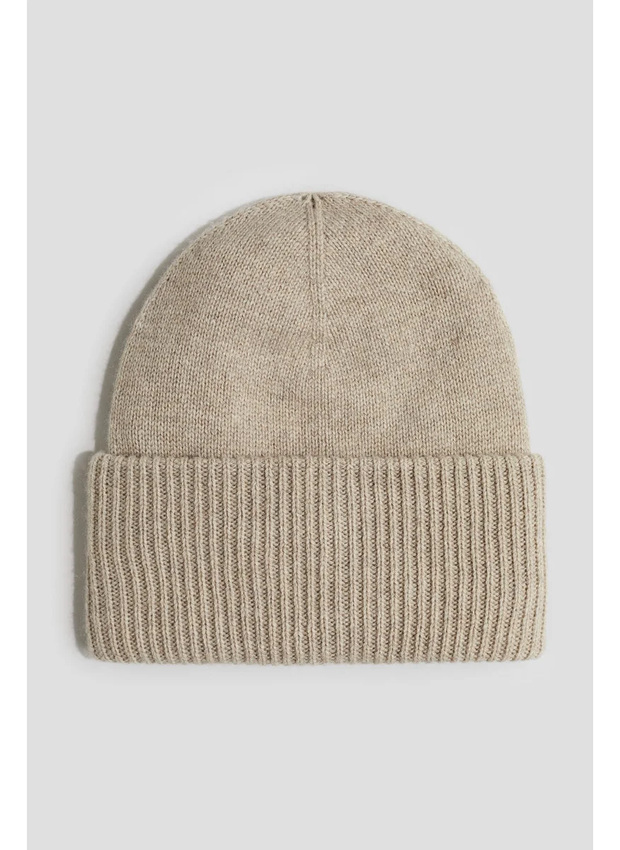 H&M Rib-Knit Cashmere-Blend Beanie