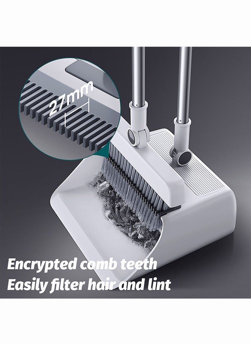 Broom and Dustpan Set with floor brush, 3-in-1 household cleaning kit with 180°Rotating Head and Dustpan Teeth, Upright storage Broom Set for Home Kitchen Bathroom Office - pzsku/Z872E5B9C8F447C0DA3CFZ/45/_/1724384976/d342c1f5-22d9-4d80-b771-b515865b9b2a