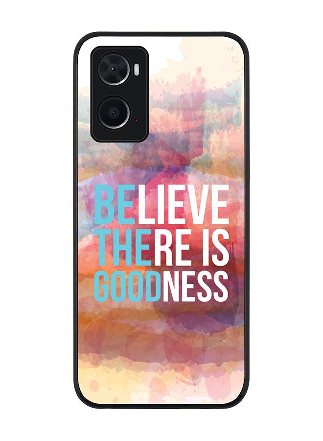 Stylizedd Rugged Black edge case for Oppo A96 4G/A36/A76 Slim fit Soft Case Flexible Rubber Edges Anti Drop TPU Gel Thin Cover - Be The Good - Image 1