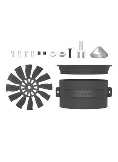 64MM Ducted Fan Accessories Hardware Barrel Leaves Empty Ducted Suit Accessories Less Leaves More Leaves Fan Leaves-Color:Multi-leaf Empty Duct Set Ccw-Specification:64mm Duct