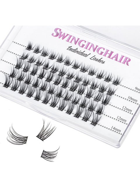 Lash Clusters Lash Extension 60 Pcs Cluster Lashes D Curl 914Mm Eyelash Clusters Individual Lashes Cluster Fluffy And Wispy Diy Eyelash Extension (Lashes5)
