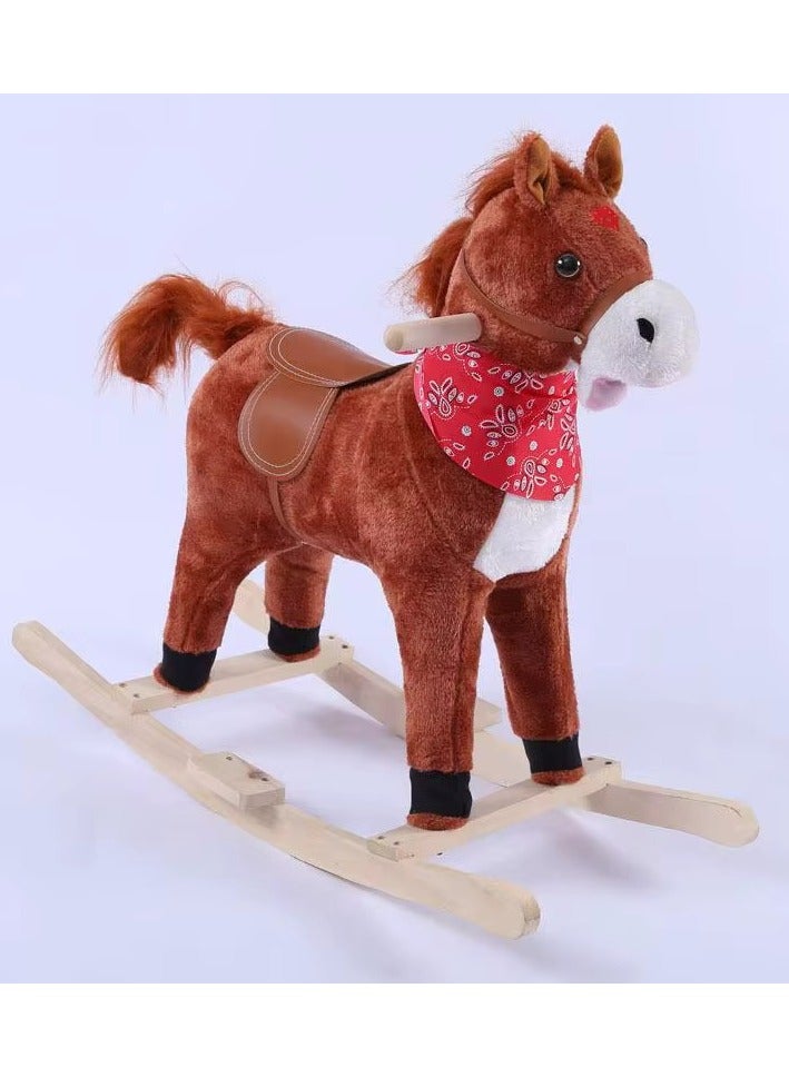 DEHKAH Rocking Horse for Kids with Music, Waving Tail and Safety Handle  - Image 2